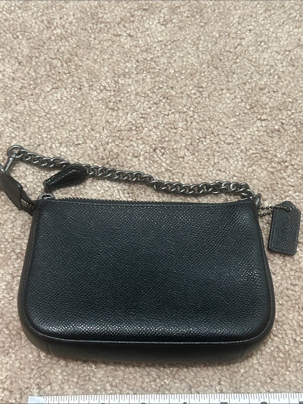 Coach Black Mini/Micro Studded Leather Wristlet - Picture 3 of 9